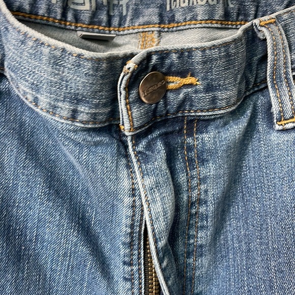 Carhartt relaxed fit straight jeans men’s size 38x32 blue - Picture 3 of 7